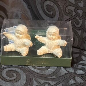 Dept 56 snow babies clip on ornaments